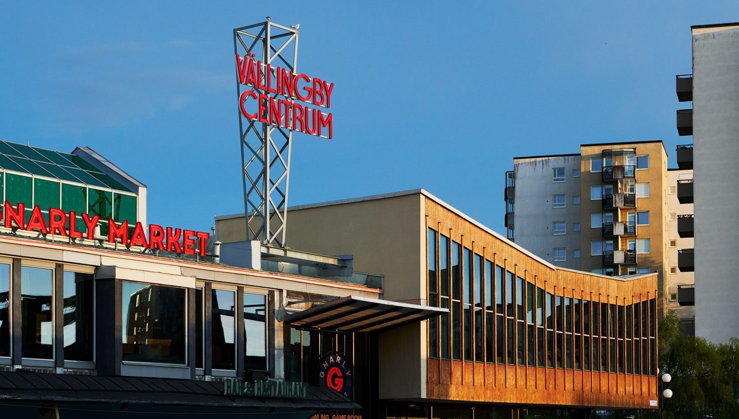 Vällingby Centrum Skyltar Wester + Elsner arkitekter